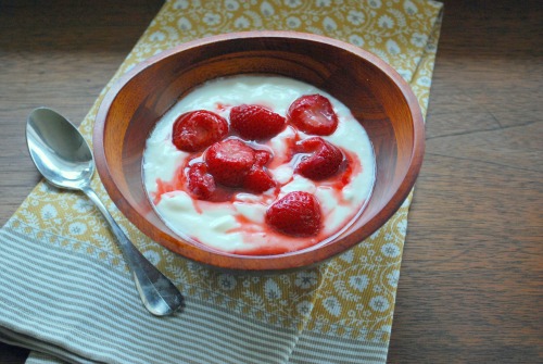 Strawberries and Yogurt