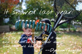 Dylan Thomas on love between brothers.
