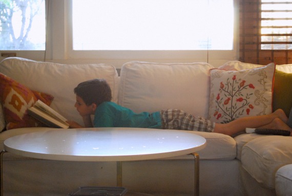 Mikey reading