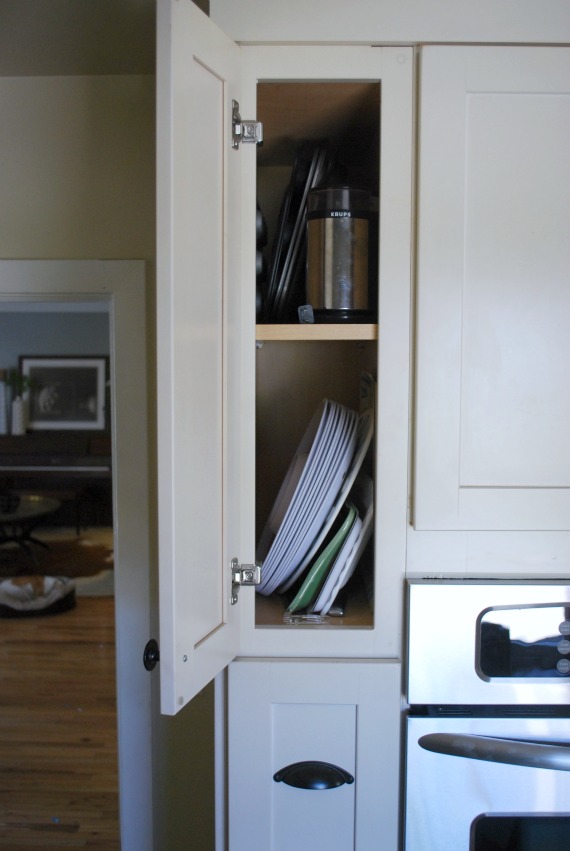 day 9: organize tall and skinny kitchen cabinets